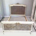 french antique cane kingsize bed